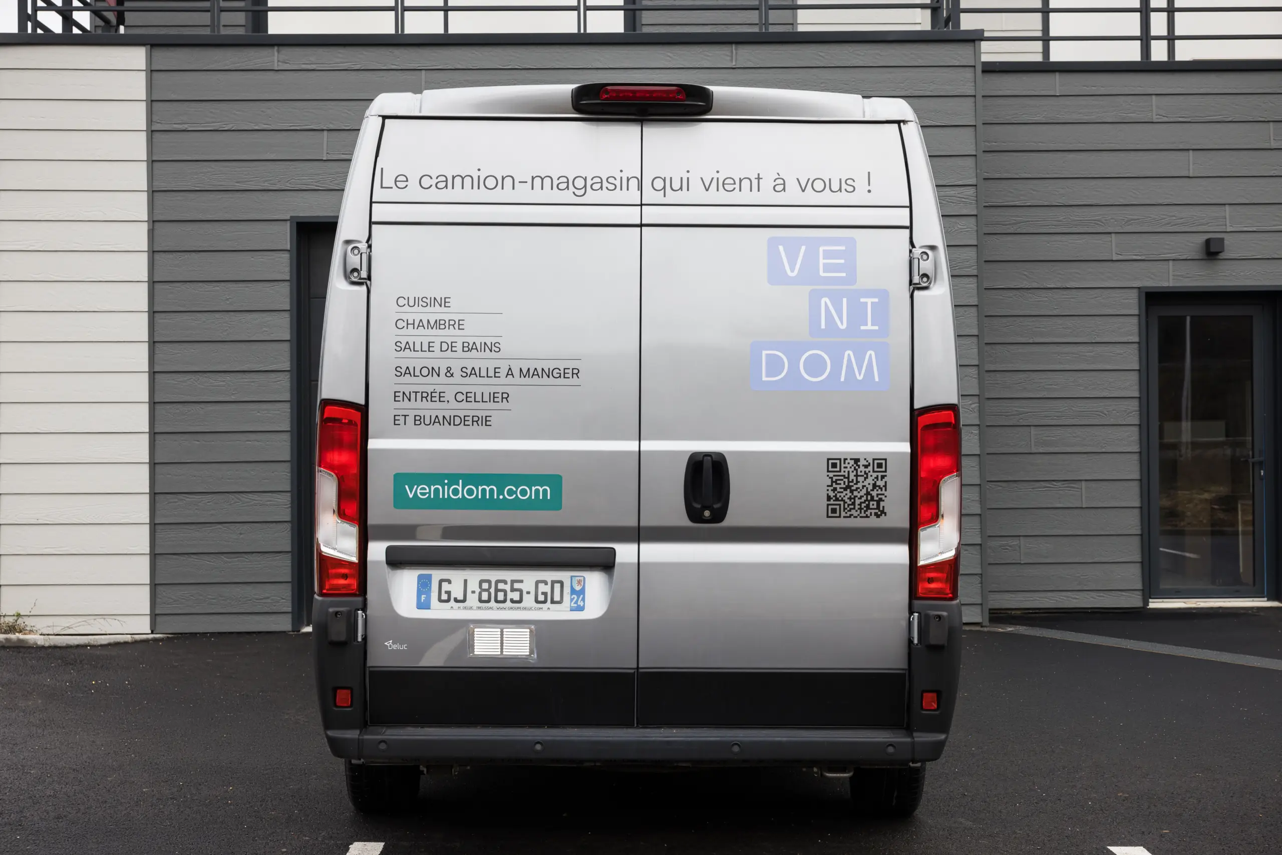 Camion magasin Venidom pour conception d’aménagement intérieur à domicile